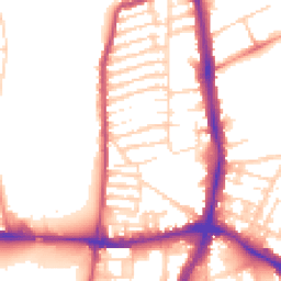 Daytime road noise heatmap for NN2 6BB