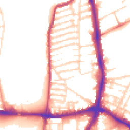 Daytime road noise heatmap for NN2 6BE