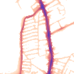 Daytime road noise heatmap for NN2 6BX