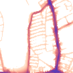 Daytime road noise heatmap for NN2 6BY