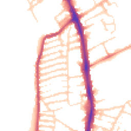 Daytime road noise heatmap for NN2 6DF