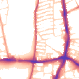 Daytime road noise heatmap for NN2 6DL