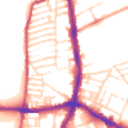 Daytime road noise heatmap for NN2 6DU