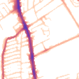 Daytime road noise heatmap for NN2 6EF