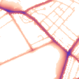 Daytime road noise heatmap for NN2 6JG