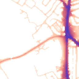 Daytime road noise heatmap for NN2 6RQ