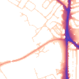 Daytime road noise heatmap for NN2 6RR