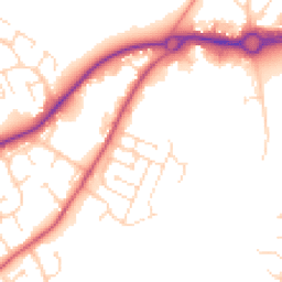 Daytime road noise heatmap for NN2 7AP