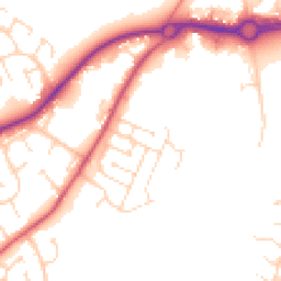 Daytime road noise heatmap for NN2 7AR