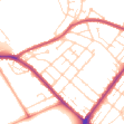 Daytime road noise heatmap for NN2 7DH