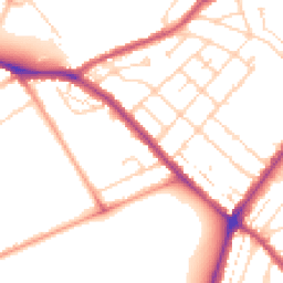Daytime road noise heatmap for NN2 7DS