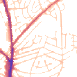 Daytime road noise heatmap for NN2 7FF