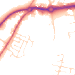 Daytime road noise heatmap for NN2 7GD