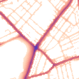Daytime road noise heatmap for NN2 7HG