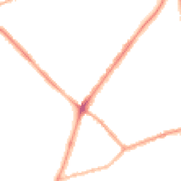 Night-time road noise heatmap for NN2 7HG
