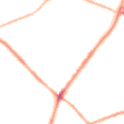 Night-time road noise heatmap for NN2 7JE