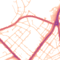 Daytime road noise heatmap for NN2 7LU