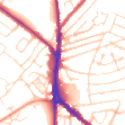 Daytime road noise heatmap for NN2 7PN