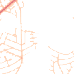 Daytime road noise heatmap for NN2 7RZ