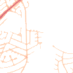Daytime road noise heatmap for NN2 7SQ