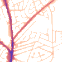 Daytime road noise heatmap for NN2 7TE