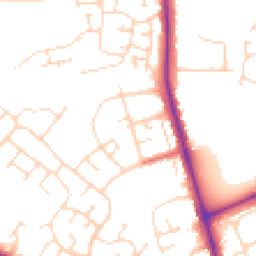 Daytime road noise heatmap for NN2 8EA