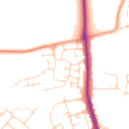 Daytime road noise heatmap for NN2 8ET