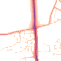 Daytime road noise heatmap for NN2 8FB