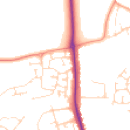 Daytime road noise heatmap for NN2 8FF