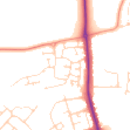 Daytime road noise heatmap for NN2 8FJ