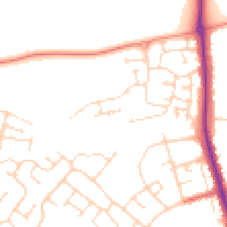 Daytime road noise heatmap for NN2 8GA