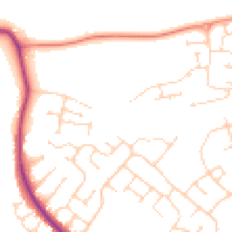 Daytime road noise heatmap for NN2 8GG
