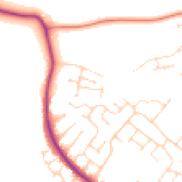 Daytime road noise heatmap for NN2 8GL