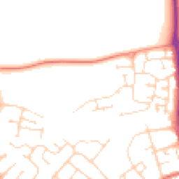 Daytime road noise heatmap for NN2 8GU