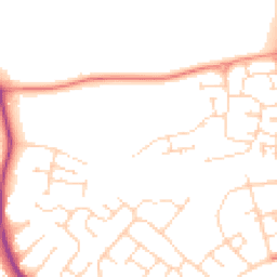 Daytime road noise heatmap for NN2 8GW