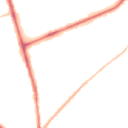 Night-time road noise heatmap for NN2 8LJ