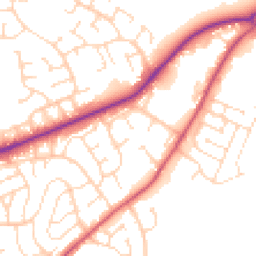 Daytime road noise heatmap for NN2 8PG