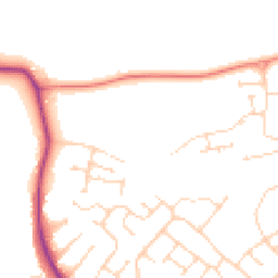 Daytime road noise heatmap for NN2 8RA