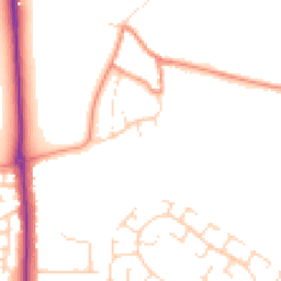 Daytime road noise heatmap for NN2 8RX