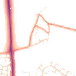 Daytime road noise heatmap for NN2 8RZ