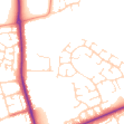 Daytime road noise heatmap for NN2 8SB