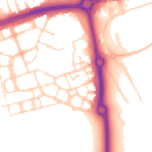Daytime road noise heatmap for NN5 4AD