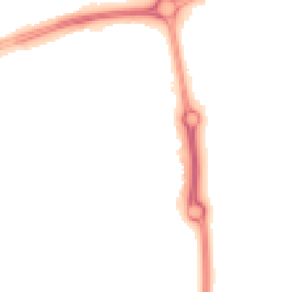 Night-time road noise heatmap for NN5 4AD