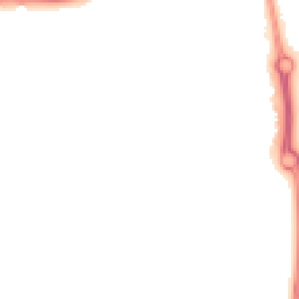 Night-time road noise heatmap for NN5 4AN