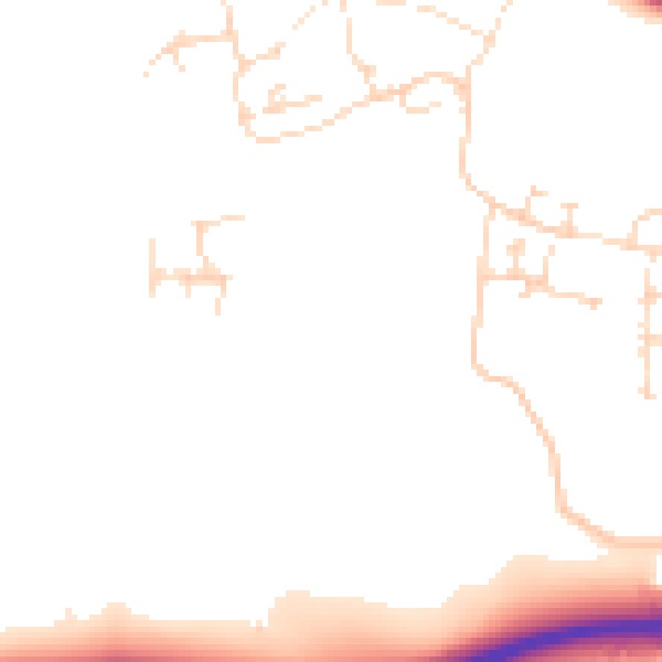 Daytime road noise heatmap for NN5 4BP