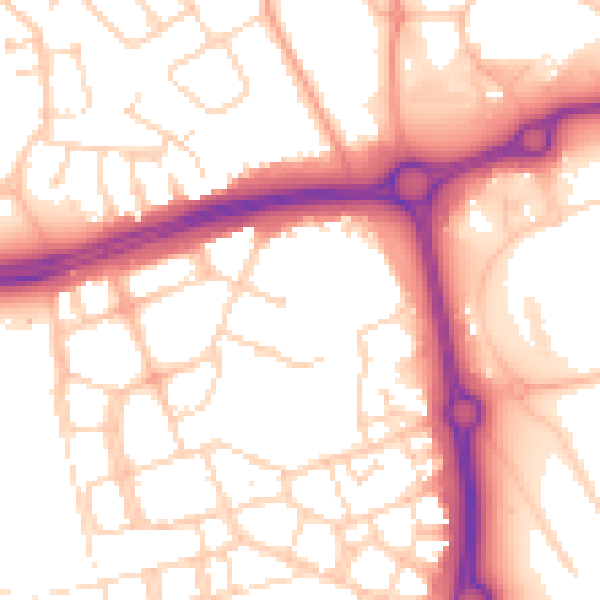 Daytime road noise heatmap for NN5 4DB