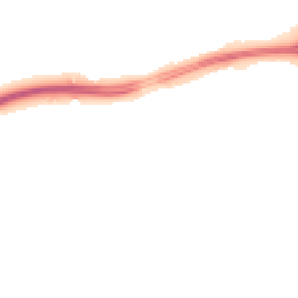 Night-time road noise heatmap for NN5 4DJ