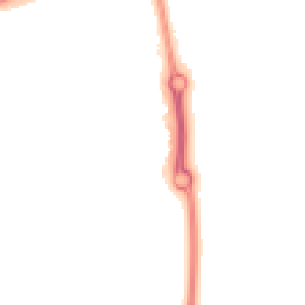 Night-time road noise heatmap for NN5 4EA