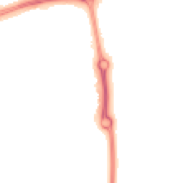 Night-time road noise heatmap for NN5 4ED