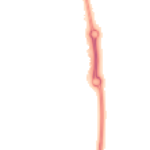 Night-time road noise heatmap for NN5 4EF